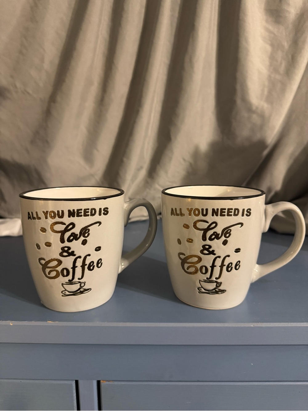 "All You Need is Love and Coffee" Coffee Cup Mug by Royal Norfolk 15 oz.